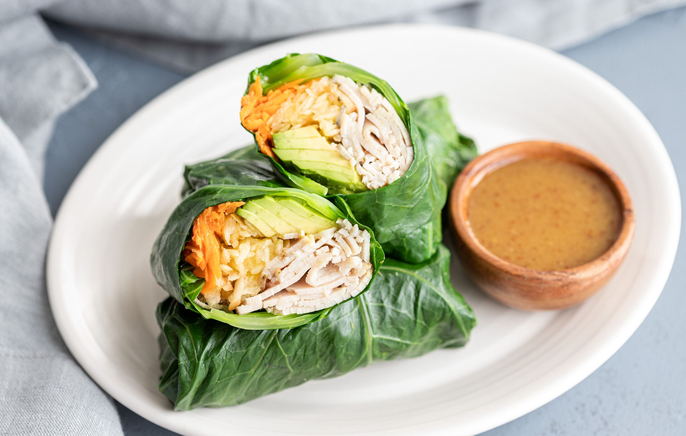 Turkey and Avocado Wrap with Honey Mustard Nourishing Meals®